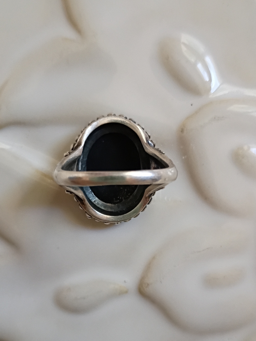 Handcrafted 925 Silver Black Onyx Ring - Picture 5 of 6